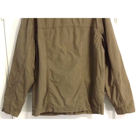 Vtg Levis Jacket Wn L Olive Green Coat Barn Chore Field Utility Cargo Canvas - Picture 7 of 10